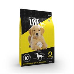 ProBiotic LIVE PUPPY Kylling & Ris. Hundefoder til hvalpe. 12 kg